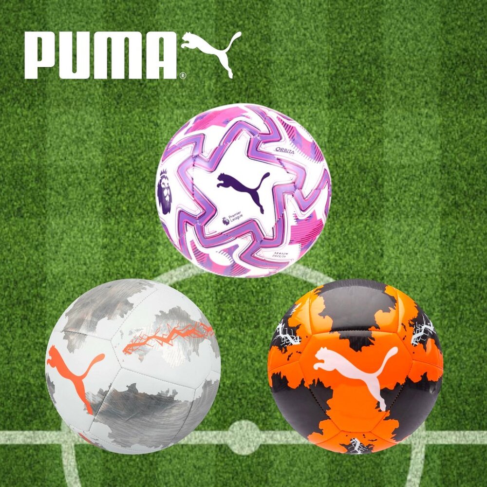 PUMA Football Mini Soccer Ball Bundle: Spin & Orbita Premier League Brilliance